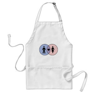 ベン図の男の子+女の子 スタンダードエプロン