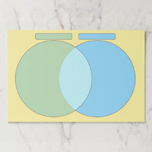 ベン図グラフオフィスまたは学校 ペーパーパッド