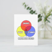 ベン図……放射線科医 ポストカード (スタンド正面)