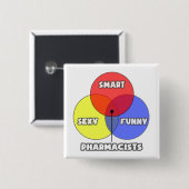 ベン図……薬剤師 缶バッジ (正面&裏面)