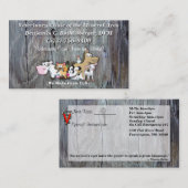 ベン獣医ビジネスカード博士 名刺 (正面/裏面)