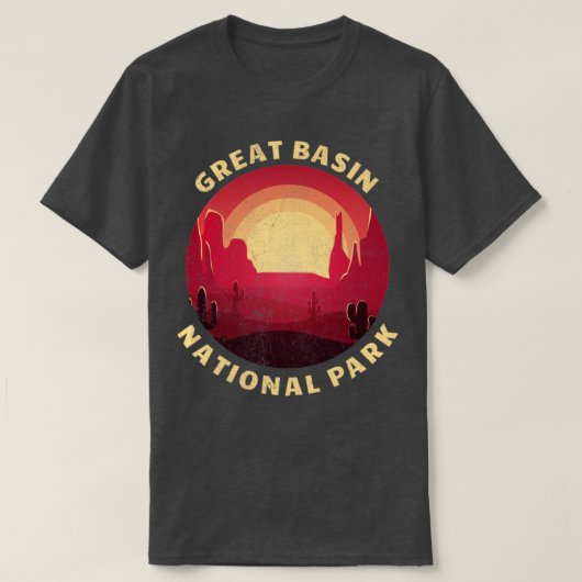 ベン素晴らしスナショナルパークイラストレーションヴィンテージSou Tシャツ (デザイン正面)