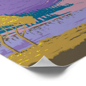 ベン素晴らしスナショナルパークイラストレーション旅行芸術 ポスター (角)