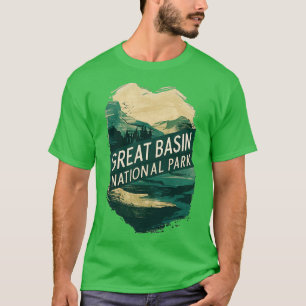 ベン素晴らしスナショナルパークウォーターカラーイラストレーション Tシャツ