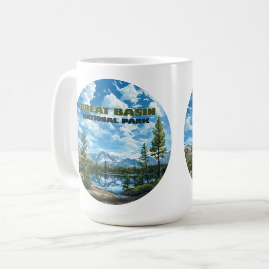 ベン素晴らしスナショナルパークネバダホイーラーピーク コーヒーマグカップ (正面左)