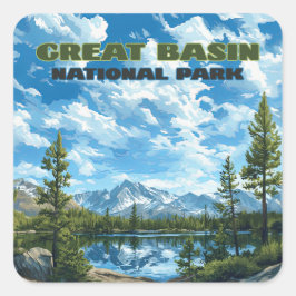 ベン素晴らしスナショナルパークネバダホイーラーピーク スクエアシール