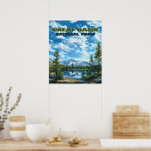 ベン素晴らしスナショナルパークネバダホイーラーピーク ポスター (キッチン)