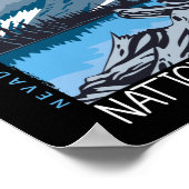 ベン素晴らしスナショナルパークネバダレトロ動揺して ポスター (角)