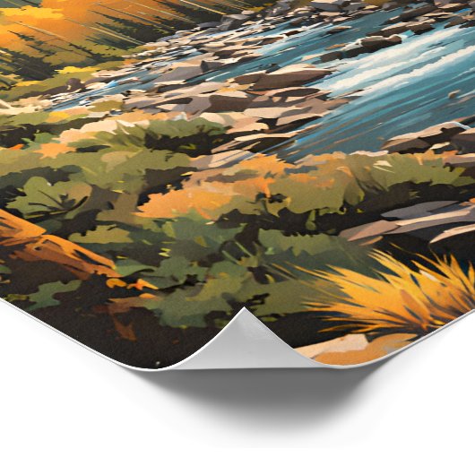 ベン素晴らしス国立公園旅行 ポスター (角)