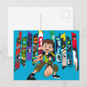 ベン10エイリアンコレクショングラフィック インビテーションポストカード (正面/裏面)