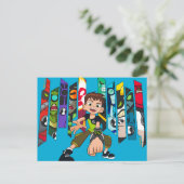 ベン10エイリアンコレクショングラフィック インビテーションポストカード (スタンド正面)