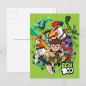 ベン10エイリアンラッシュグラフィック インビテーションポストカード (正面/裏面)