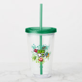 ベン10エイリアン型枠バブルグラフィック アクリルタンブラー (正面)