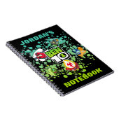 ベン10エイリアン型枠バブルグラフィック ノートブック (右側)