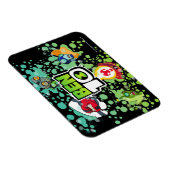 ベン10エイリアン型枠バブルグラフィック マグネット (右側)