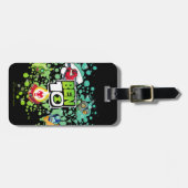 ベン10エイリアン型枠バブルグラフィック ラゲッジタグ (正面横)