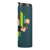 ベン10ダイヤモンドヘッドDNA変換 タンブラー (回転右)