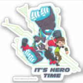 ベン&オムニエンハンスフォー・アームズ – It's Hero Time シール (正面)