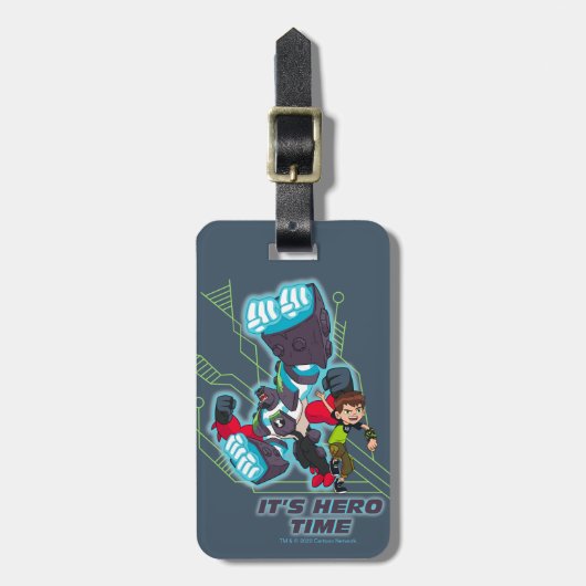 ベン&オムニエンハンスフォー・アームズ – It's Hero Time ラゲッジタグ (正面縦)