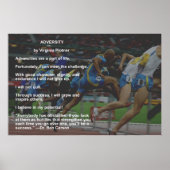 ベン・カーソン博士の引用文の逆境のポスター ポスター (正面)