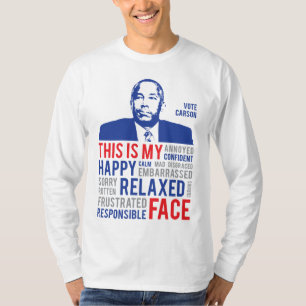 ベン・カーソン・キャンペーン2016これが私の顔 Tシャツ