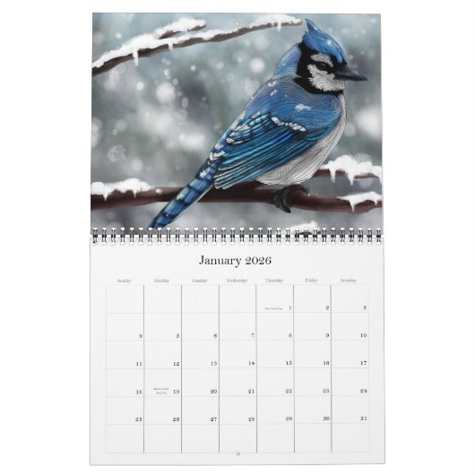 ベン・ガイガーの抽象芸術動物暦 カレンダー (1月 2026)