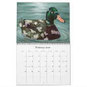 ベン・ガイガーの抽象芸術動物暦 カレンダー (2月 2026)