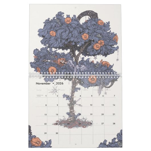 ベン・ガイガーの2021年カレンダーの芸術 カレンダー (11月 2026)