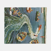 ベン・キンバリー・ピンで目を覚ます フリースブランケット (正面(横))