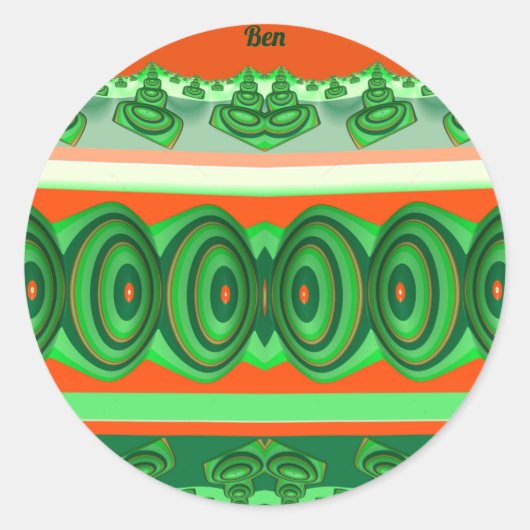 ベン～クリスマス～ ラウンドシール (正面)