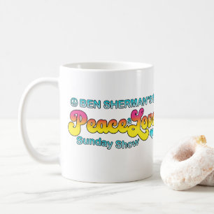 ベン・シャーマンの平和と愛の日曜日のショー コーヒーマグカップ