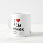 ベン・スワンを愛するマグカップ コーヒーマグカップ (正面左)