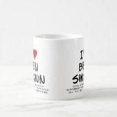 ベン・スワンを愛するマグカップ コーヒーマグカップ (中央)