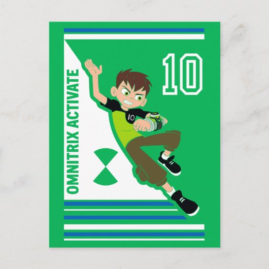 ベン・テニーソン陸上競技グラフィック インビテーションポストカード (正面)