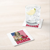 ベン・ドランキン7月4日 スクエアペーパーコースター (インサイチュ)