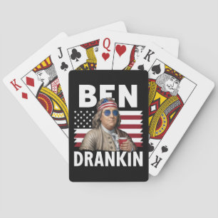 ベン・ドランキン・ビール 7月4日 ヴィンテージ フラグ ジョーク トランプ