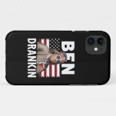 ベン・ドランキン・ビール 7月4日 ヴィンテージ フラグ ジョーク Case-Mate iPhoneケース (裏面(横))
