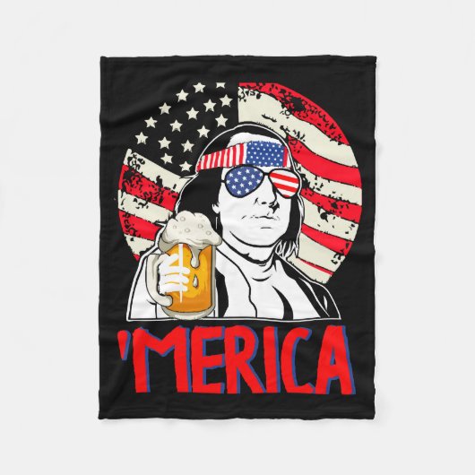 ベン・ドラン祝キンは4日の喜びだ フリースブランケット (正面)