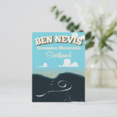 ベン・ネイビス・ヴィンテージ旅行ポスター ポストカード (スタンド正面)