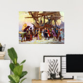 ベン・フランクリンがフィラデルフィアに戻る ポスター (ホームオフィス)