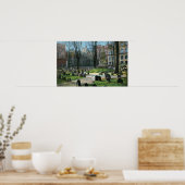 ベン・フランクリンの墓石の眺め ポスター (キッチン)