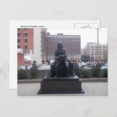 ベン・フランクリン像のポストカード ポストカード (正面/裏面)