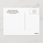 ベン・フランクリン像のポストカード ポストカード (裏面)