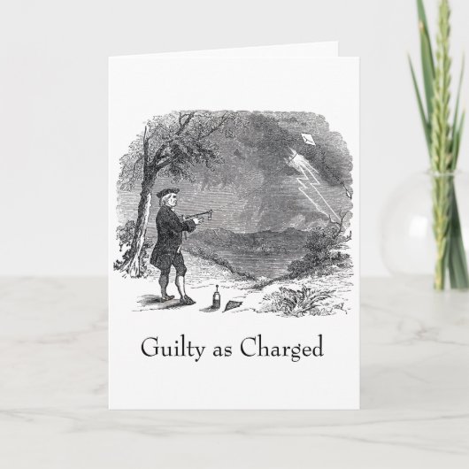 ベン・フランクリン有罪 カード (正面)