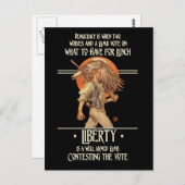 ベン・フランクリン氏の名言：武装した羊 ポストカード (正面/裏面)