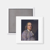 ベン・フランクリン"愛あなたのneibhborしかし…" 引用文 マグネット (正面/裏面)