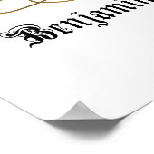 ベン・フランクリン – 確実性 ポスター (角)