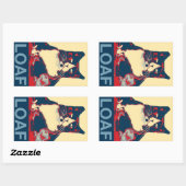 ベンfor Prez TuxedoTrioスタンプ 長方形シール (シート)