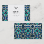 ベンYusuf Madrasaの幾何学的なパターン0-0-7 名刺 (正面/裏面)