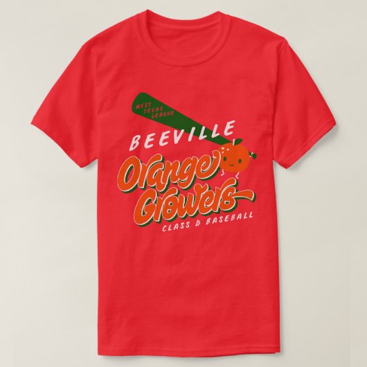 ベヴィルオレンジグローワーズ Tシャツ (デザイン正面)